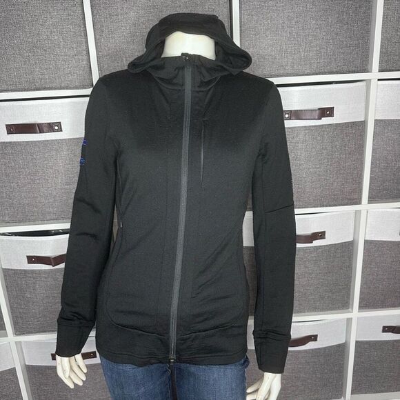 Icebreaker Merino Women's Quantum Iii Long Sleeve Wool Athletic Zip Up Hoodie XS - Picture 1 of 16